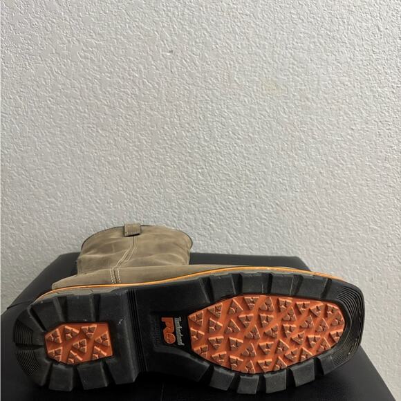 Timberland Pro Men’s Tan Western Style Waterproof Work Boots Size 10.5 main image 10